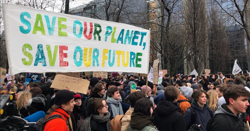 Manifestation étudiante « Fridays For Future » pour le climat